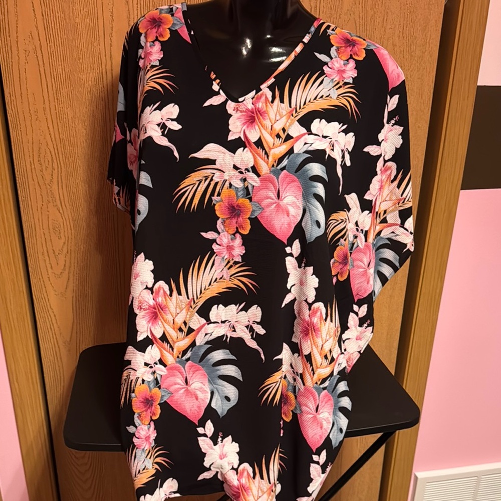 Apt. 9 Floral Print swimsuit cover-up